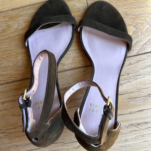 Stuart Weitzman Suede Sandal Size 6 - Picture 4 of 9